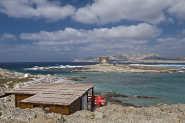 la pelosa. asinara. sardinia