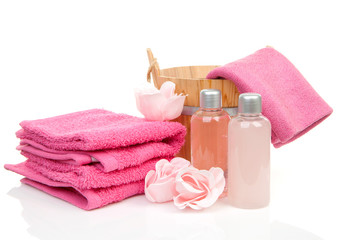 accessory for sauna or spa over white background