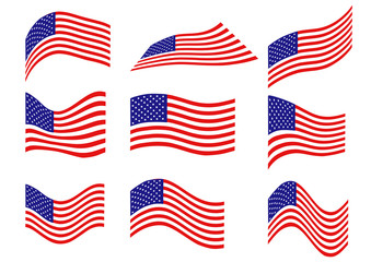 vector flags USA