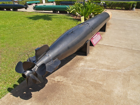 Black Torpedo Displayed At Pearl Harbor