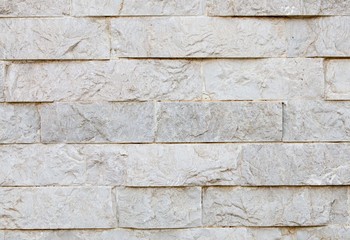 Close up of stone brick wall texture