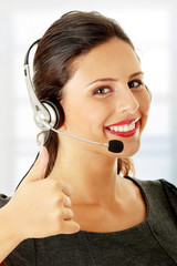 Call center woman