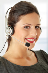 Call center woman