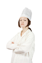 Young cook asian girl