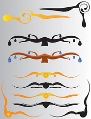 Abstract decorative elements