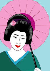 vector japanese women
