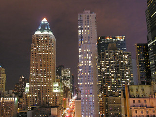 Fototapeta na wymiar Night View of New York City