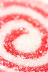 Red candy close-up