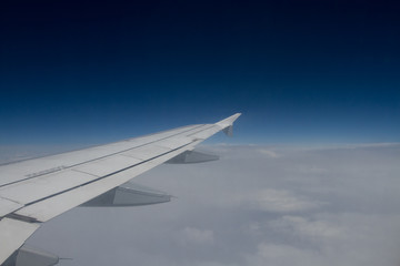 View of a plane window