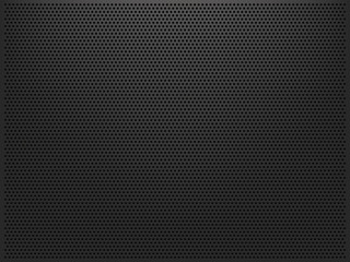 Metallic surface with holes