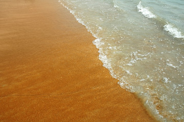 sea waves on beautiful beach