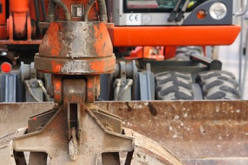 Bagger auf Baustelle