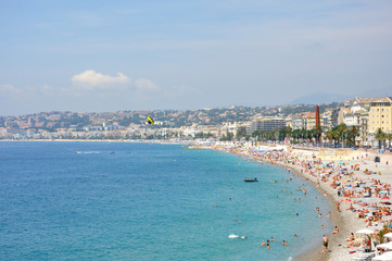 Fototapeta na wymiar plage de Nice