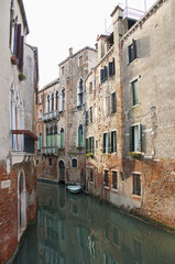 Fototapeta na wymiar Widman river located at Venice, Italy