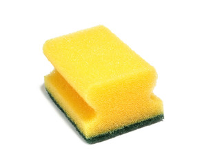 Yellow kitchen sponge