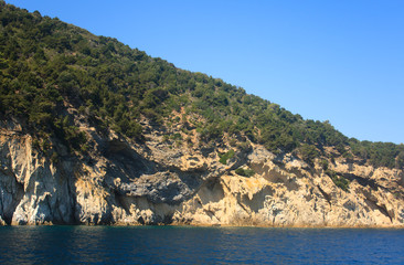 Fototapeta na wymiar Wild Coast Of Elba