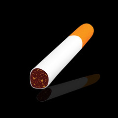 cigarettes on a black background