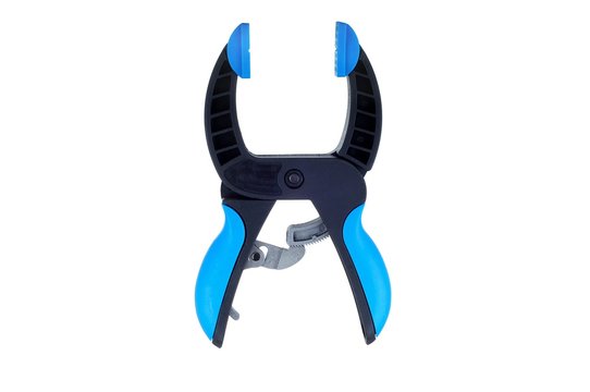 Einhandzwinge mit blauen Griffen