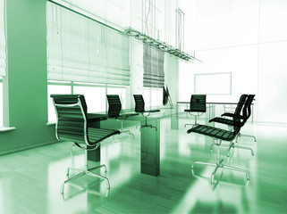 modern interior of office