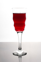 Red wine in a glass