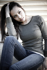 Obraz premium Beautiful asian girl
