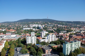 Fototapeta na wymiar Pécs block of Flats
