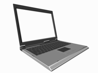 Fototapeta premium Laptop isolato