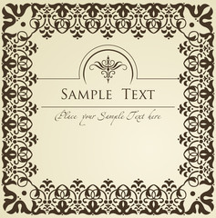 Vertical vintage background for Book cover vector