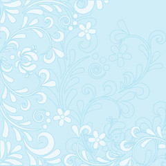 Soft floral background in pastel shades