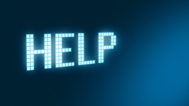 Help word on detailed computer screen