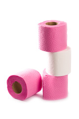 four toilet paper rolls
