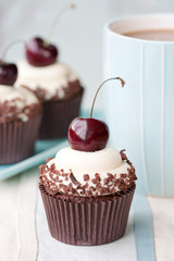 Black forest cupcakes