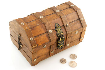 Wooden treasure chest