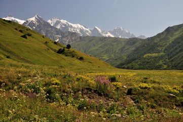 Fototapeta na wymiar Svaneti and Caucasus
