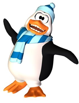 penguin cartoon more than easy