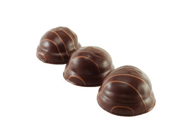 Sweet dessert in chocolate