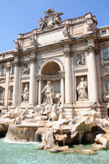 Fototapeta na wymiar Fontanna di Trevi w Rzymie, Włochy