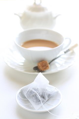 Tea bag and Milk tea
