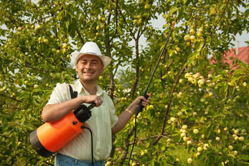 Adult gardener working