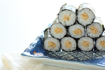 Japanese fermented soybeans sushi
