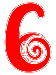 Peppermint Candy Cane Number Six