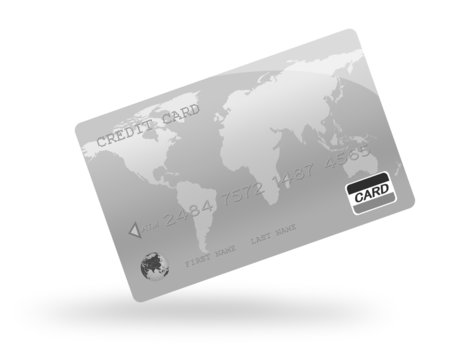 Golden Credit Card Digital Illustration,Highly Detailed