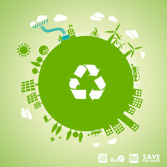 green earth - sustainable development concept