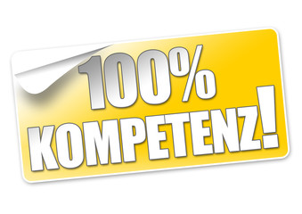 100% Kompetenz! Button, Icon