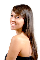 Fototapeta premium Ragazza che guarda e sorride