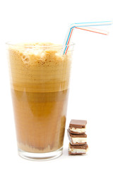 Greek cold coffee - frappe isolated on white