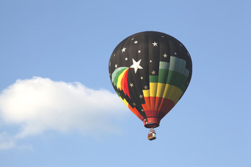 Hot air balloon detail.
