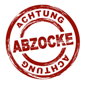 Achtung Abzocke