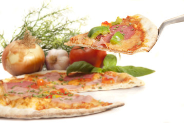 Pizzaschnitte mit Heber