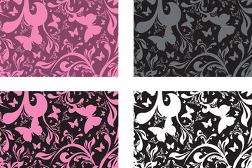 floral card backgrounds